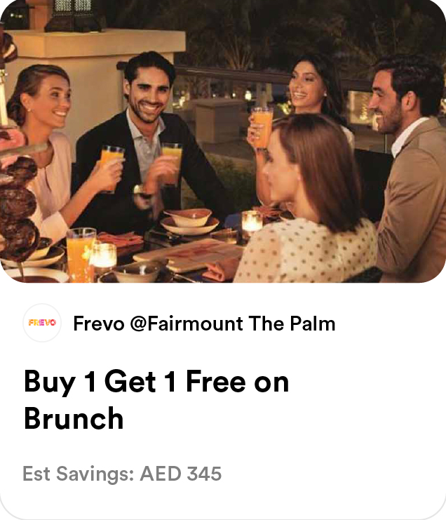 Frevo @ Fairmont The Palm - Buy 1 Get 1 Free on Brunch