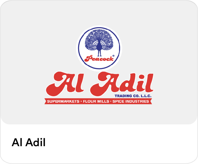 Al Adil Grocery Store front logo highlighting online grocery delivery deals, fresh supermarket essentials, and everyday food discounts on the Smiles app in the UAE.
