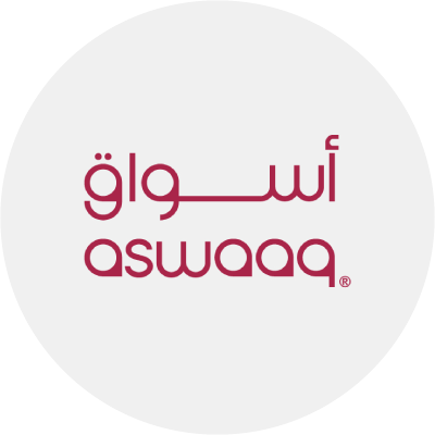 Aswaaq logo highlighting top grocery partners for online grocery delivery and supermarket discounts on the Smiles app in the UAE.