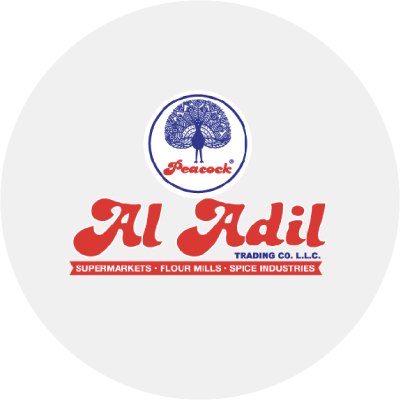 Al Adil logo highlighting top grocery partners for online grocery delivery and supermarket discounts on the Smiles app in the UAE.