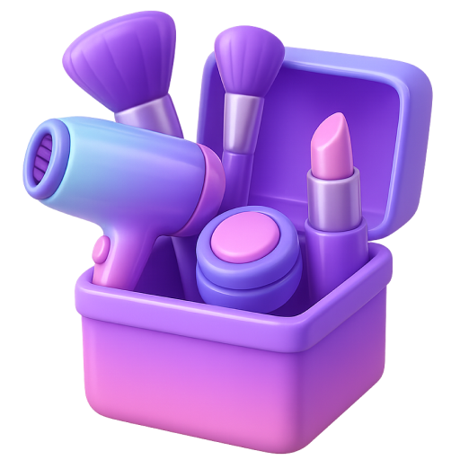 3D icon of a purple toolkit packed with maintenance equipment showcasing a wide range of home maintenance and home care solutions.
